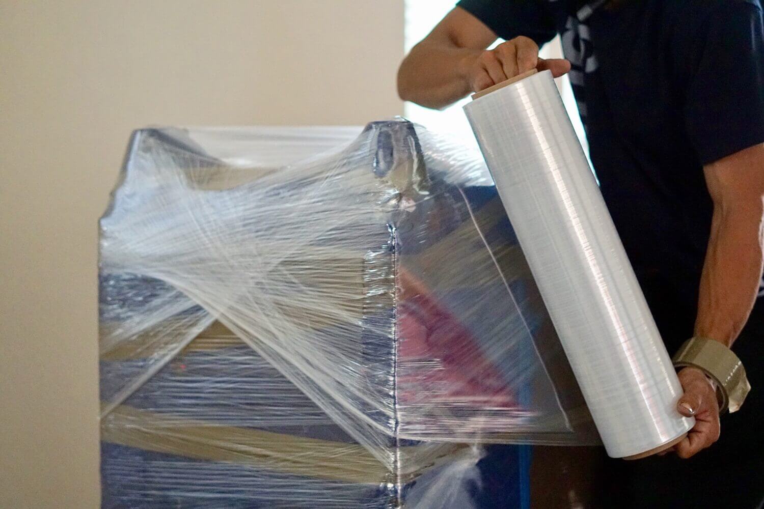 Shrink wrap for furniture packaging