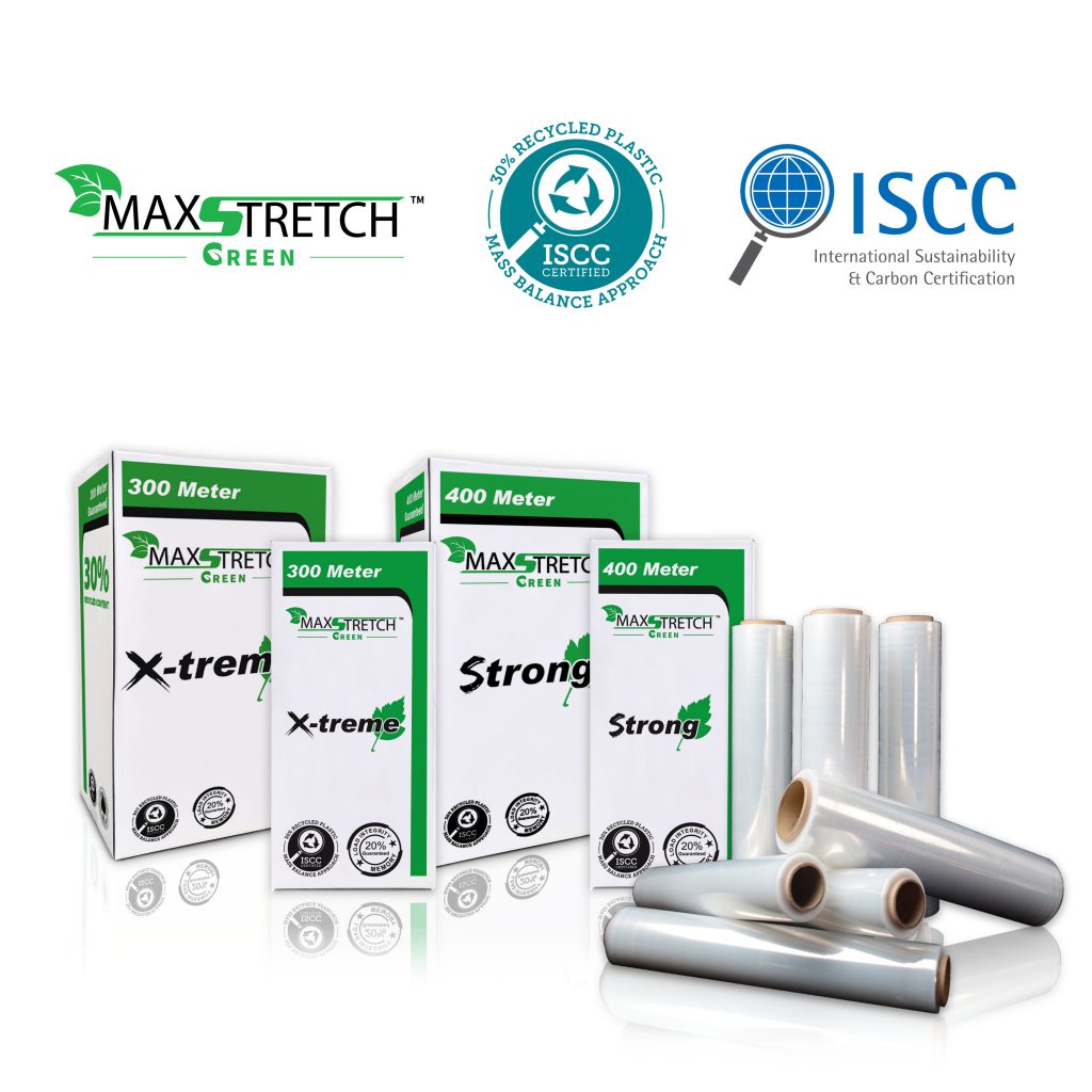 Maxstretch Green with ISCC PLUS logo