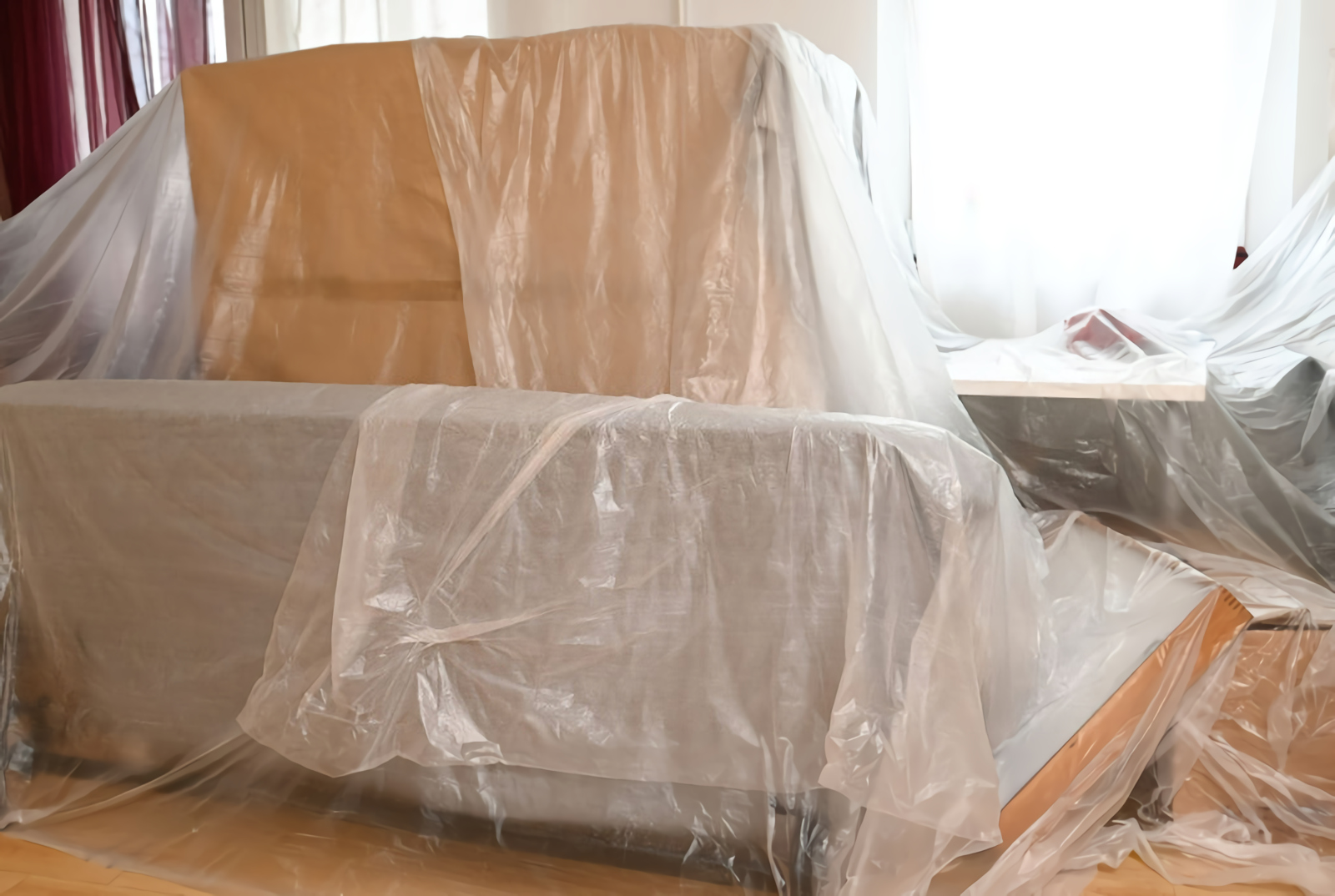 plastic covering furniture