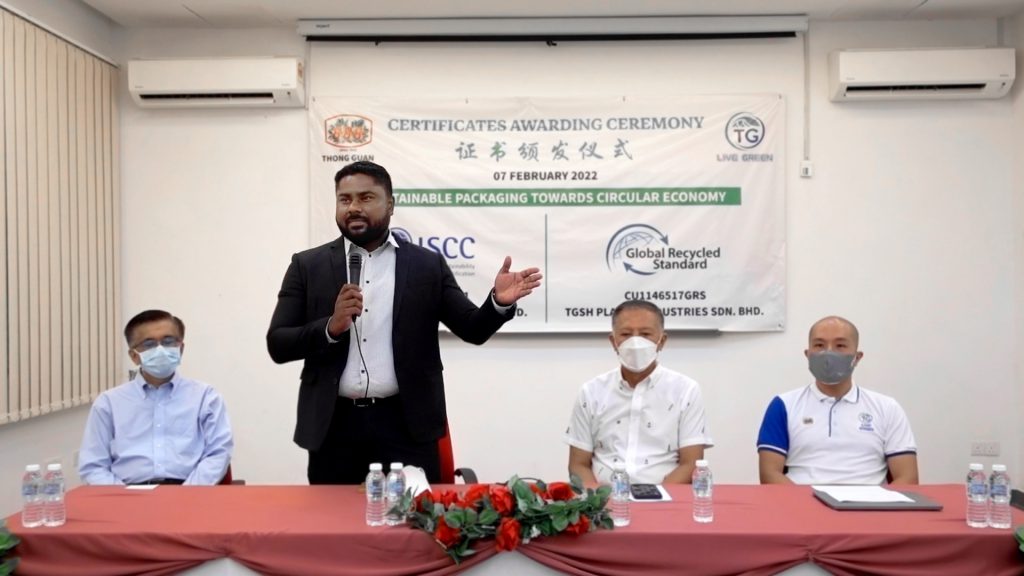 Mr Supun of Control Union speech during certificates awarding ceremony